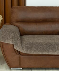 Set 3/1 flekera-prekrivača Chenille Braon/Siva boja