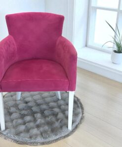 Okrugla Prostirka za kupatilo fi 100cm Svetlo siva boja