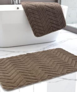 Dvodelni set prostirki za kupatilo – Cik-cak dizajn A4