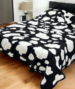 Ćebe Akril 200x220cm Crno/Bela sara