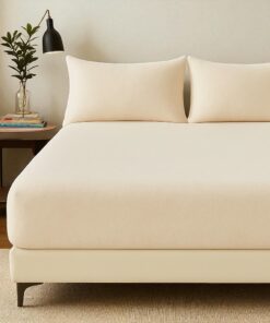 Čaršav Flanel 140x200cm+25cm Svetlo bež boja