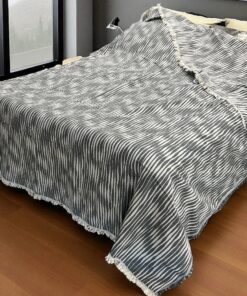 Pamučni prekivač sa dva lica 240x260cm Grey/White