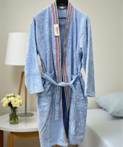Bade Mantil Frotir Light Blue XXL - Veličina Stripe