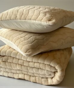 Ćebe set Dream – 220x240cm + 2 jastučnice 50x70cm Krem