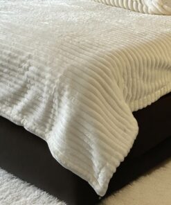 Ćebe 150x200cm Dva lica A16 Prljavo bela boja