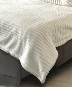 Ćebe 150x200cm Dva lica A11 Bela boja