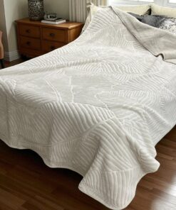 Ćebe Merinos 220x160cm A6 List Bež boja