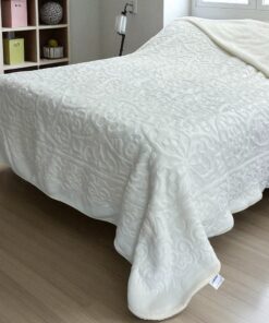 Ćebe Merinos 220x240cm A14 Etno Prljavo bela boja