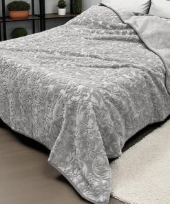 Ćebe Merinos 220x240cm A7 Cvet Siva boja