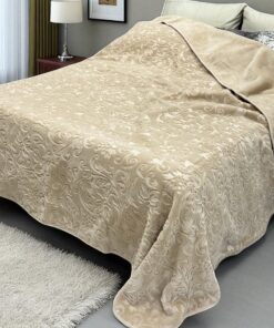 Ćebe Merinos 220x240cm A8 Cvet Krem boja