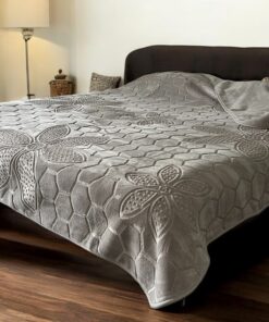 Ćebe Merinos 220x240cm D7 Lotos Siva boja