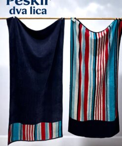Plažni peškir Dva Lica 86x163 cm Dezenirana boja
