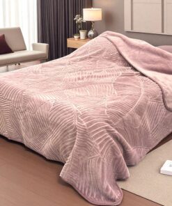 Ćebe Merinos 200x240cm A5 List Roze boja