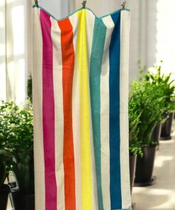 Plažni peškir "Rainbow Vibes" – 174x103 cm | 100% Pamuk