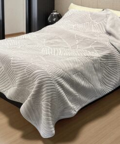 Ćebe 160x220cm Merinos List siva boja