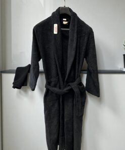 Bade Mantil Frotir - XL veličina Model G Crna boja