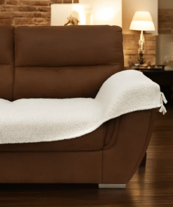 Fleker-prekrivač garnitura Trodelni Bela boja (trosed-dvosed-fotelja)