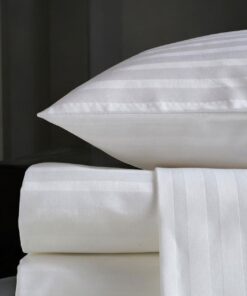 Posteljina Damast White lines 160x200cm