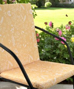 Dvodelni podmetač za stolice 49x101x4cm Žuta boja