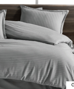 Set od satena-Posteljina 160x220cm Svetlo siva boja