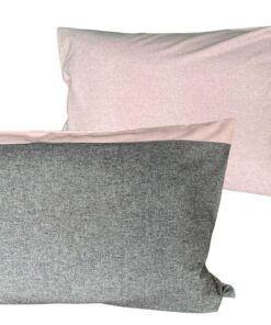 Jastucnica od Flanela 50x70cm Dva lica Roze/Siva boja
