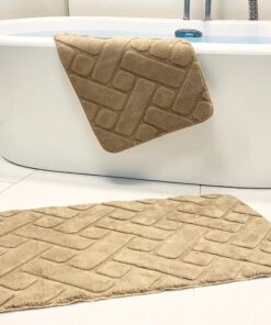 Dvodelni set prostirki za kupatilo – Cik-cak dizajn A12