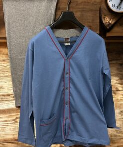 Muška pidzama komplet na kopčanje - L veličina Plava boja