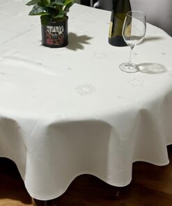 Stolnjak Ovalni 160x220cm Snowlakes white