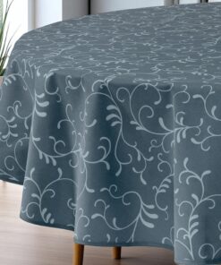 Stolnjak Ovalnog oblika 160x220cm Grey flower