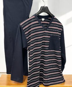 Muška pidzama-komplet L veličina Teget boja linije