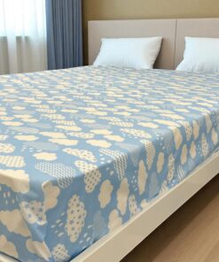 Čaršav Ranforce 220x240cm bez lastiša dezen Oblak