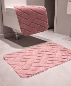 Dvodelni set prostirki za kupatilo – Cik-cak dizajn A15