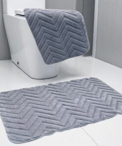 Dvodelni set prostirki za kupatilo – Cik-cak dizajn A9