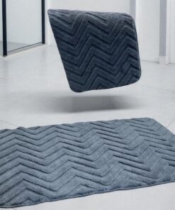 Dvodelni set prostirki za kupatilo – Cik-cak dizajn A8