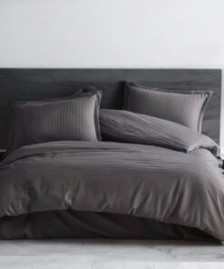 Set od satena-Posteljina 200x220cm Antracit