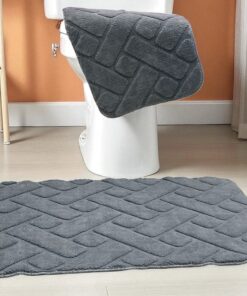 Dvodelni set prostirki za kupatilo – Cik-cak dizajn A14