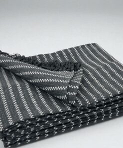 Fleker-prekrivač garnitura Terracotta (trosed-dvosed-fotelja) Teget/bela boja