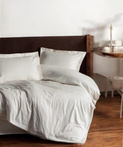 Set od satena-Posteljina 160x220cm Prljavo bela boja