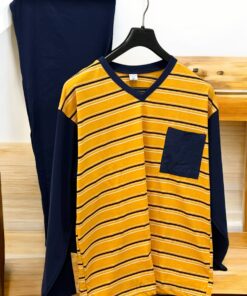 Muška pidzama-komplet M veličina Žuta boja